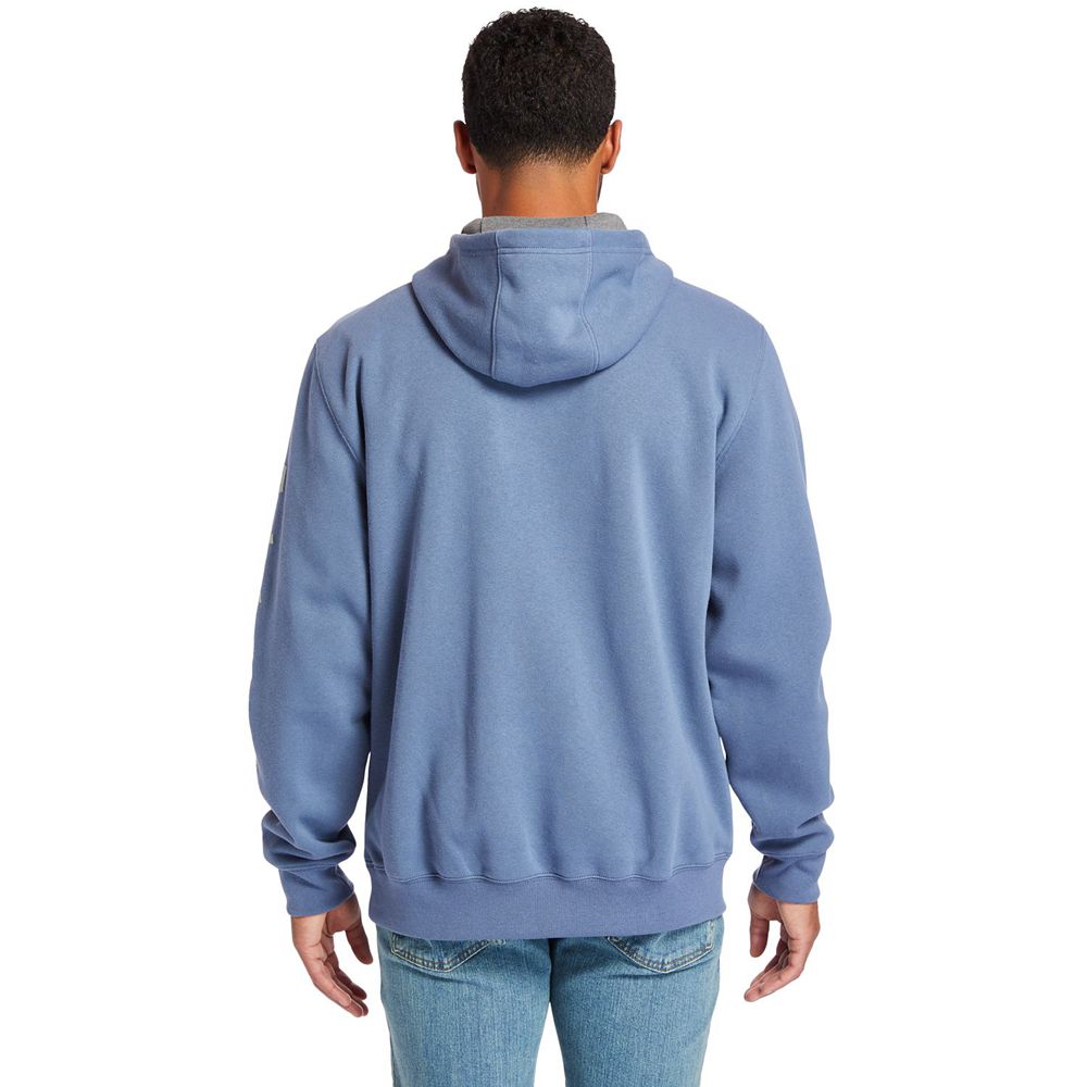 Timberland Φουτερ Ανδρικα Μπλε - Pro® Hood Honcho Pullover Hoodie - Greece 7192560-TZ